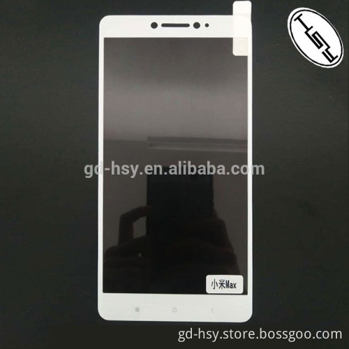 2016 new arrivals 2.5D full cover tempered glass screen protector for Xiaomi Max
